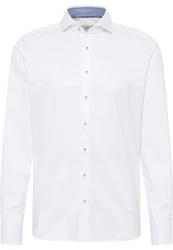 Eterna Langarmhemd MODERN FIT EASY IRON Weiß/Creme
