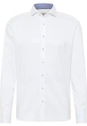 Eterna Langarmhemd MODERN FIT EASY IRON Weiß/Creme