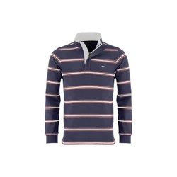 FYNCH-HATTON Sweatshirt Langarmshirt Rugby marineblau