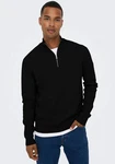 ONLY & SONS Strickpullover ONSPHIL Polo Strick Sweater (6415) Schwarz (6415)