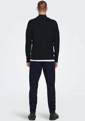 ONLY & SONS Strickpullover ONSPHIL Polo Strick Sweater (6415) Dunkelblau (6415)