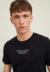 JACK & JONES T-Shirt JPRBLUArchie Schwarz/Dunkelblau