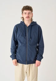 Sweatjacke Ligull mit kleiner Mwenstickerei