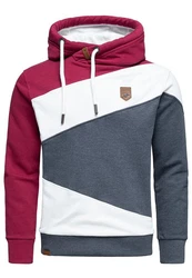 Amaci&Sons Kapuzenpullover TEMPE Bordeaux/Dunkelrot