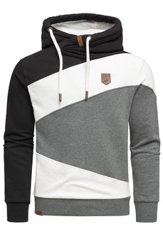 Amaci&Sons Kapuzenpullover TEMPE Grau/Dunkelgrau/Hellgrau/Creme