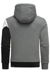 Amaci&Sons Kapuzenpullover TEMPE Grau/Dunkelgrau/Hellgrau/Schwarz/Weiß