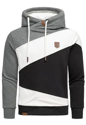 Amaci&Sons Kapuzenpullover TEMPE Grau/Dunkelgrau/Hellgrau/Schwarz/Weiß
