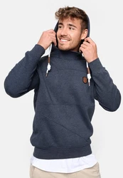 Indicode Hoodie Meza Dunkelblau/Braun/Grau/Hellblau