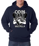 Youth Designz Kapuzenpullover Odin Valhalla Herren Hoodie Grün/Creme/Dunkelblau