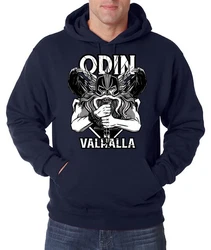 Youth Designz Kapuzenpullover Odin Valhalla Herren Hoodie Grün/Creme/Dunkelblau