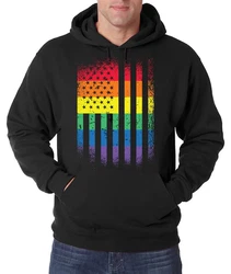 Youth Designz Kapuzenpullover Amerika Flagge Pride Herren Hoodie Mischfarben/Schwarz