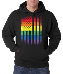 Youth Designz Kapuzenpullover Amerika Flagge Pride Herren Hoodie Mischfarben/Schwarz