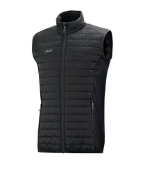 Jako Hybridjacke Steppweste Premium Schwarz/Dunkelrot