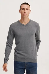 !Solid Strickpullover SDAlegre Dunkelgrau/Grau/Hellgrau