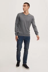 !Solid Strickpullover SDAlegre Dunkelgrau/Grau/Hellgrau
