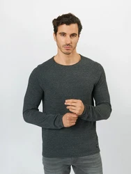 Jack & Jones Strickpullover Hill dunkelgrau