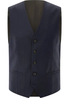 CG Club of Gents Anzugweste CG Carlton Dunkelblau/Hellblau/Blau