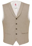 CG Club of Gents Anzugweste Sakko Beige/Braun/Khaki