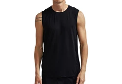 Craft Laufshirt Essence ADV SL Tee Schwarz/Dunkelblau/Grau