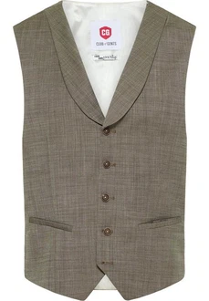 CG Club of Gents Anzugweste Philipp Grau/Braun/Beige/Khaki