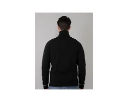 Petrol Industries Strickpullover Men Knitwear Collar Schwarz/Lila/Dunkelgrau