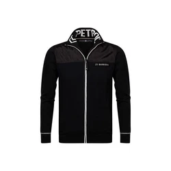 Petrol Industries Strickpullover Men Knitwear Collar Schwarz/Lila/Dunkelgrau