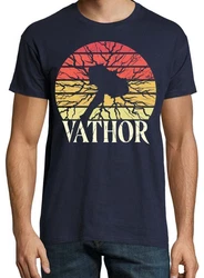 Youth Designz T-Shirt Vathor Herren T-Shirt mit Frontdruck Dunkelblau/Blau