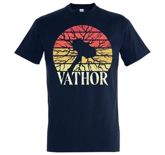 Youth Designz T-Shirt Vathor Herren T-Shirt mit Frontdruck Dunkelblau/Blau