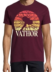 Youth Designz T-Shirt Vathor Herren T-Shirt mit Frontdruck Dunkelrot/Bordeaux
