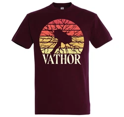 Youth Designz T-Shirt Vathor Herren T-Shirt mit Frontdruck Dunkelrot/Bordeaux