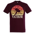Youth Designz T-Shirt Vathor Herren T-Shirt mit Frontdruck Dunkelrot/Bordeaux