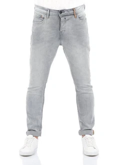 Riverso Herren Jeans Hose RIVToni Tapered Fit Jeanshose Grey Denim