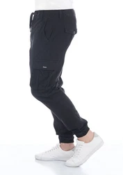 riverso Cargohose RIVHanno Slim Fit Herren Hose Dunkelblau/Schwarz/Blau