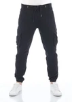 riverso Cargohose RIVHanno Slim Fit Herren Hose Dunkelblau/Schwarz/Blau