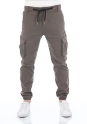 riverso Cargohose RIVHanno Slim Fit Herren Hose Khaki/Dunkelgrün