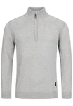 Indicode Strickpullover Pointeau Grau/Hellgrau