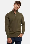 Indicode Strickpullover Pointeau Dunkelgrün/Khaki