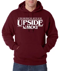 Youth Designz Kapuzenpullover Upside Down Stranger Herren Hoodie Bordeaux/Dunkelrot/Rot