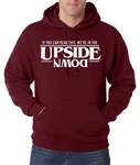 Youth Designz Kapuzenpullover Upside Down Stranger Herren Hoodie Bordeaux/Dunkelrot/Rot