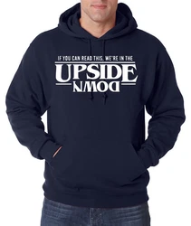 Youth Designz Kapuzenpullover Upside Down Stranger Herren Hoodie Dunkelblau/Lila/Rot