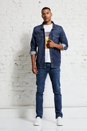 Hemdjacke Heavy duty denim shirt jacket