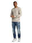 CARLO COLUCCI Rundhalspullover D'Andrea Khaki/Beige/Grau