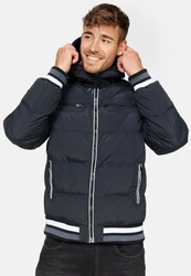 Indicode Herren Marlon Steppjacke in Daunenjacken-Optik Winterjacke Übergangsjacke 