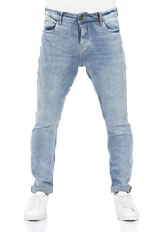 Tapered-fit-Jeans Herren Jeanshose RIVToni Denim Hose mit Stretch