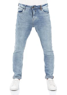 Riverso Herren Jeans Hose RIVToni Tapered Fit Jeanshose Light Blue Denim