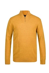 JP1880 Rundhalspullover Stricktroyer mit Stehkragen 