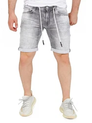 Yazubi Jeansshorts Henry Grau/Hellgrau/Dunkelgrau