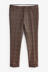 Next Anzughose Skinny-Fit Anzug Braun/Khaki