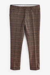 Next Anzughose Skinny-Fit Anzug Braun/Khaki