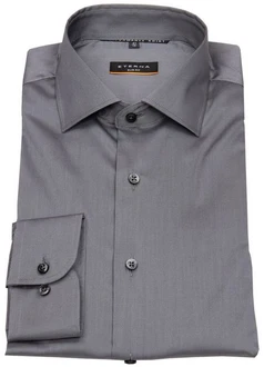 Eterna Businesshemd Hemd Dunkelgrau/Grau/Braun Eterna Businesshemd Hemd Dunkelgrau/Grau/Braun